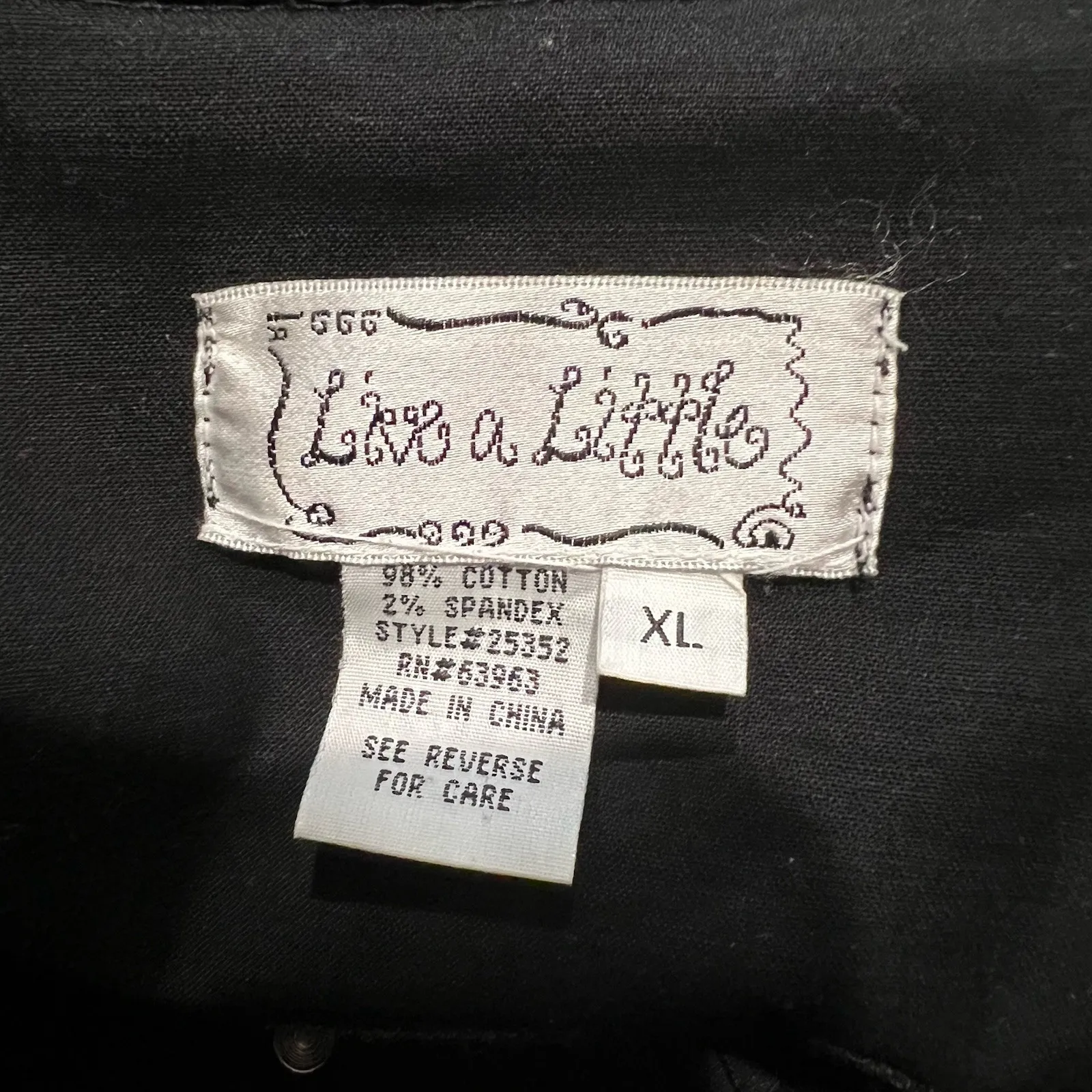 Live a Little  Black Jacket Classic Minimalist Basic Trucker - Image 6