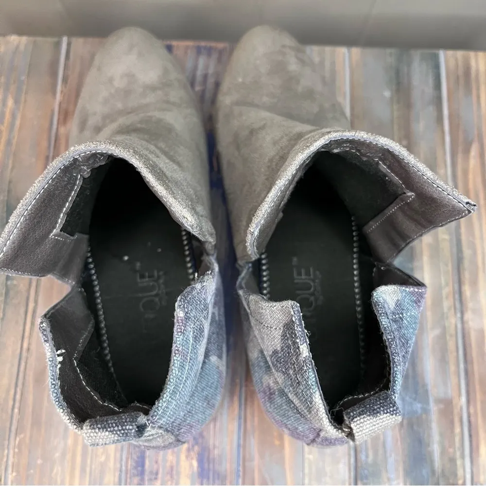 Boutique Shield Taupe Camo Ankle Booties 8 - Image 8