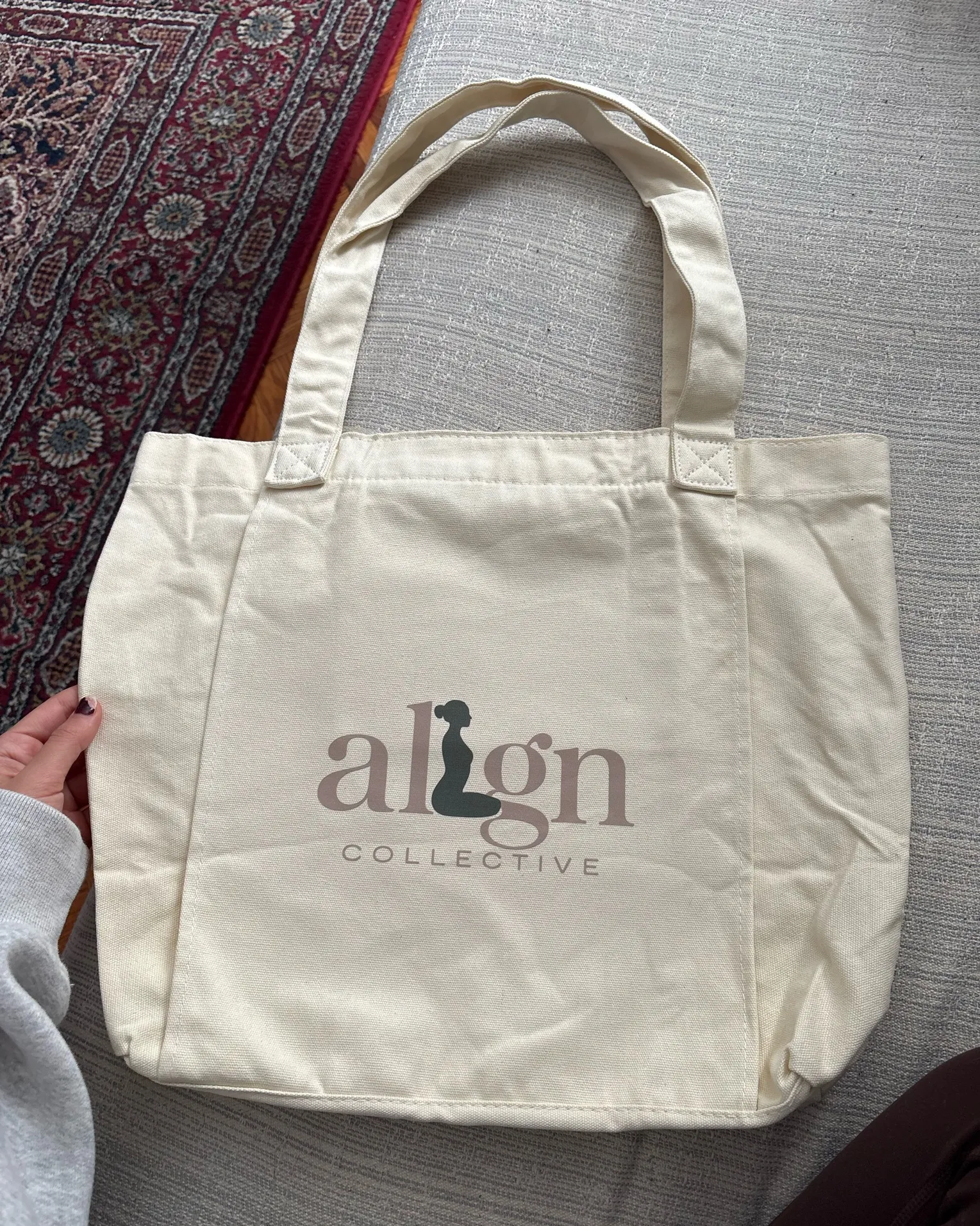 Yoga Mat Tote bag White - Image 2