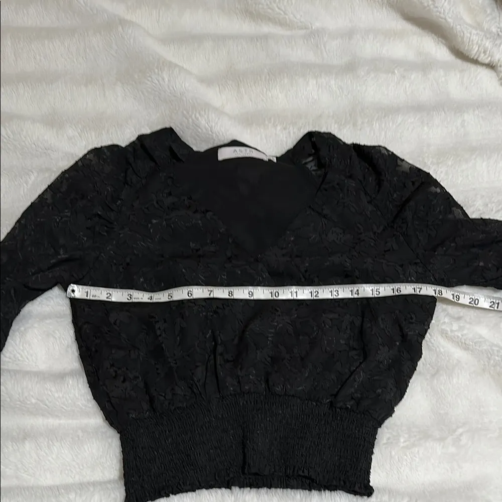 ASTR the label small Black Lace Blouse - Image 7