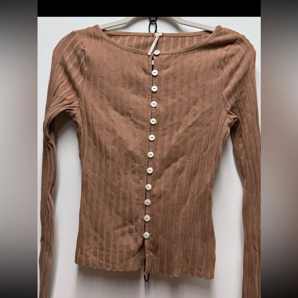 Free People Tilly Long-Sleeve Cardi. Size Medium - Image 4