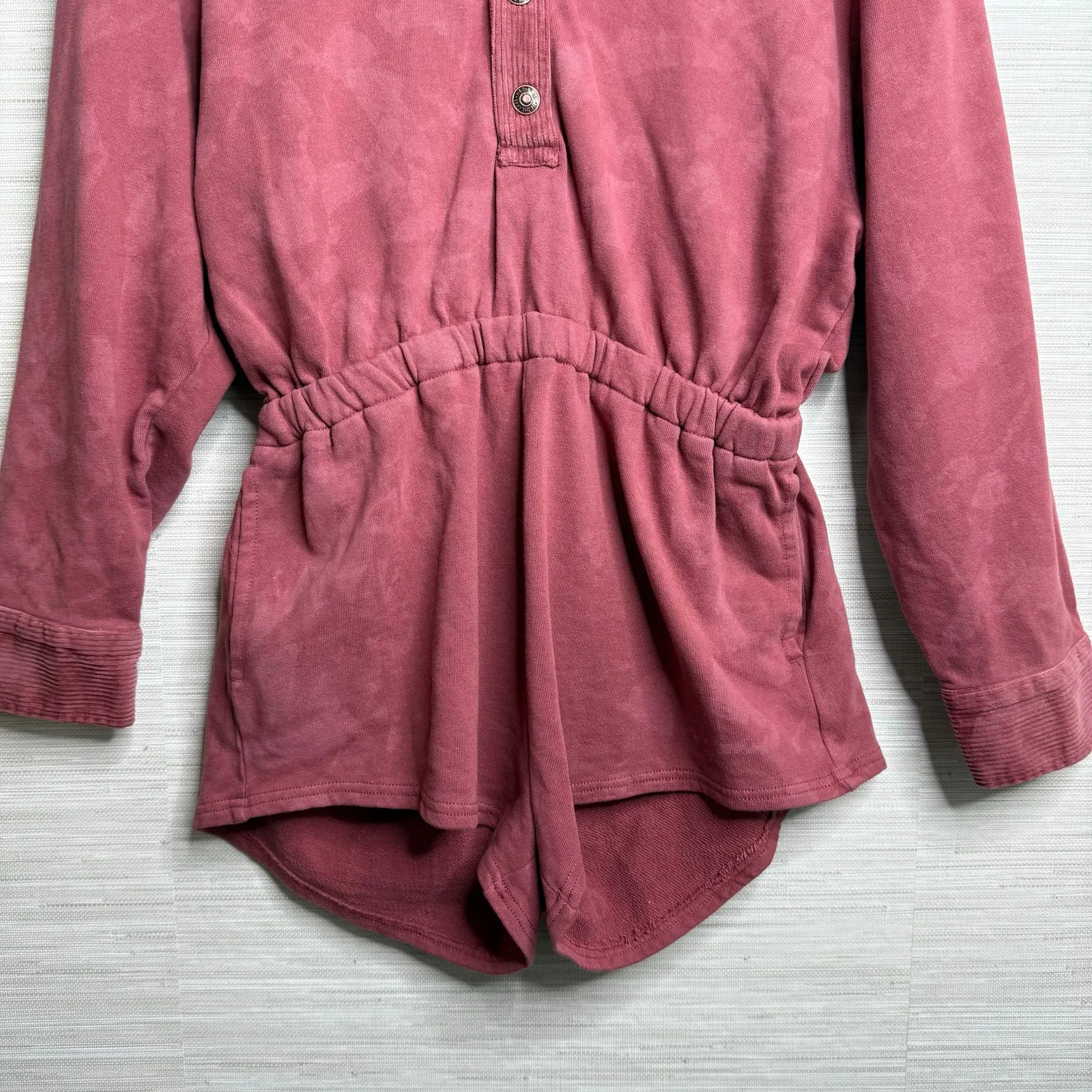 Free People romper cotton We The Free jumpsuit shortsie one-piece onesie Small - Image 3