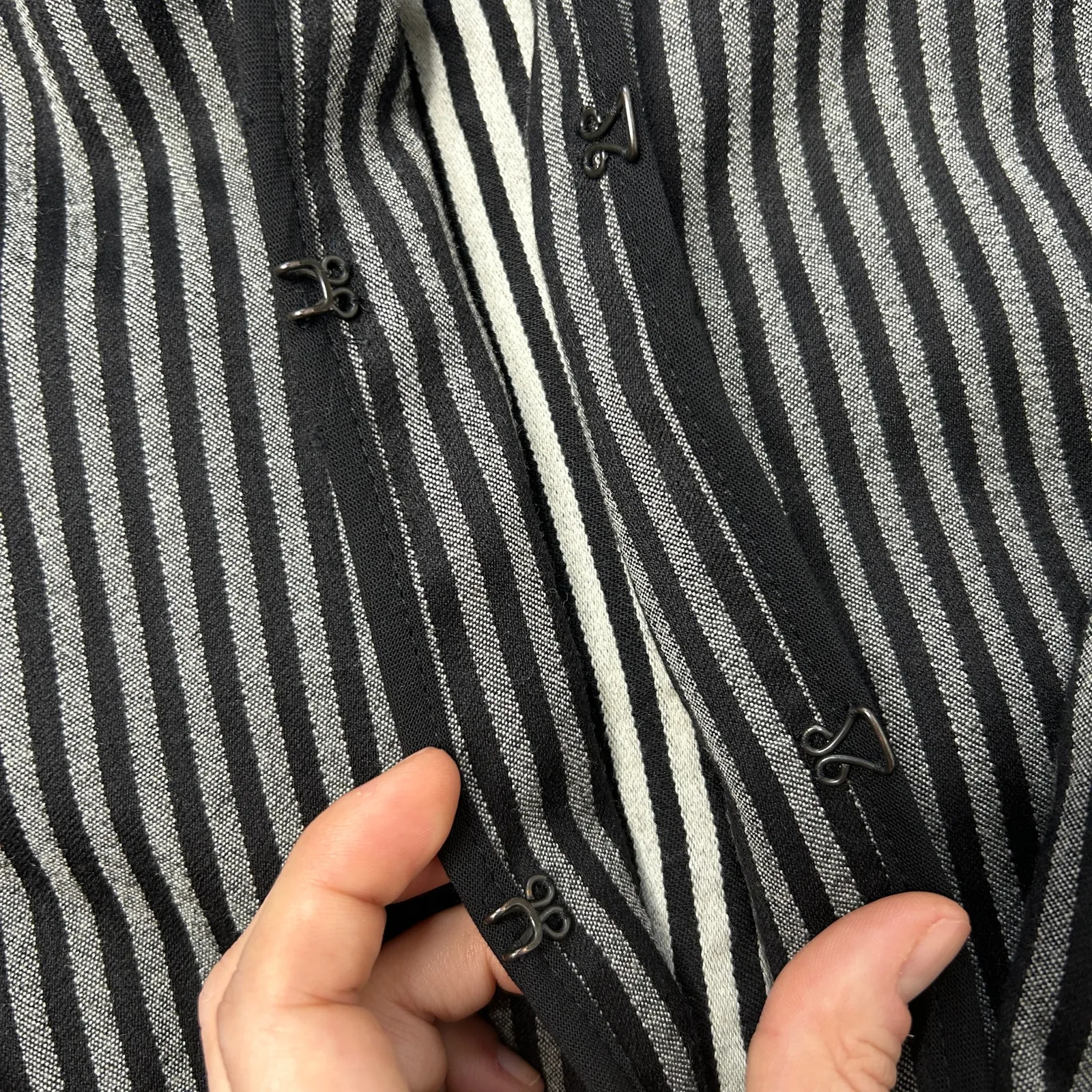 AKRIS PUNTO Wool Blazer Womens 10 Striped Professional Work Career Corporate - Image 4