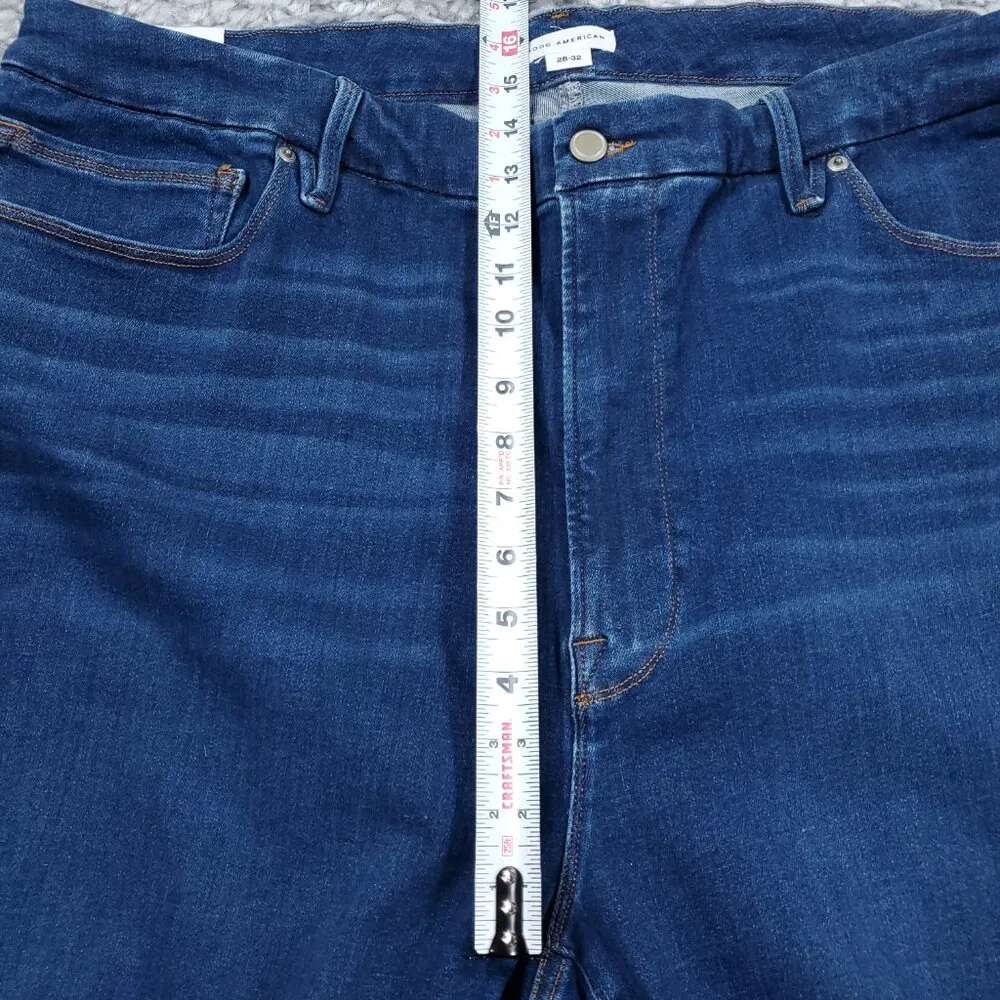 Good American Always Fits Good Legs Ankle Skinny Jeans Distressed Size 28-32 - Image 10