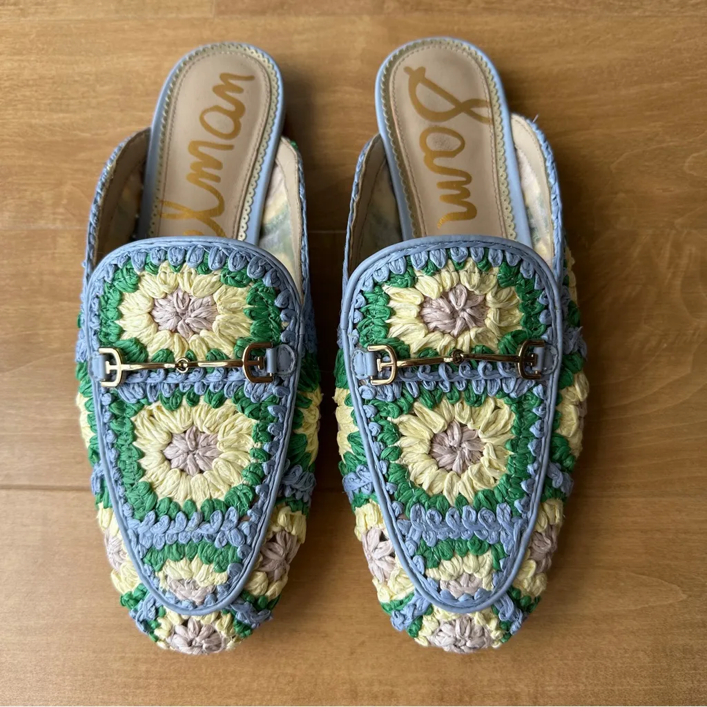 Sam Edelman Women’s Linnie Crochet Bit Mule, Summer Multi, Size 8.5 or 8 1/2 - Image 5
