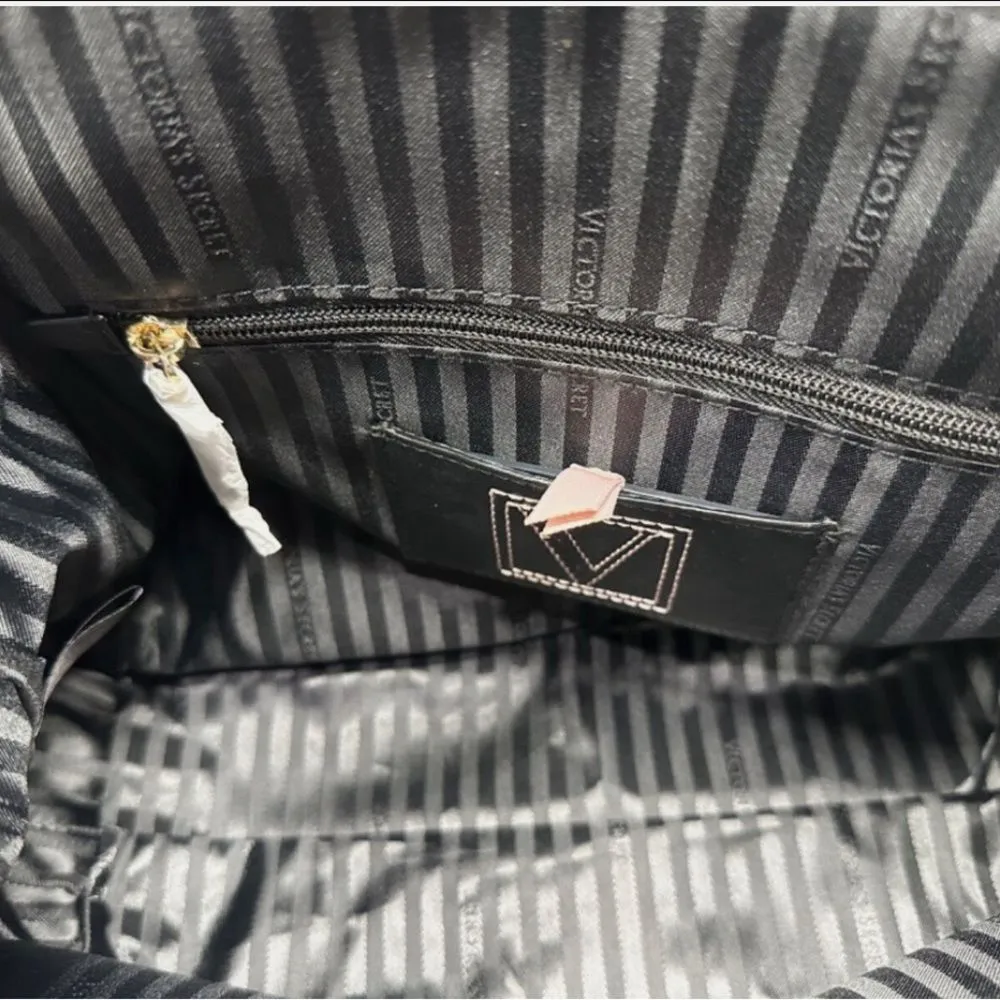 Victoria’s Secret black and gold Studded Handbag. - Image 7