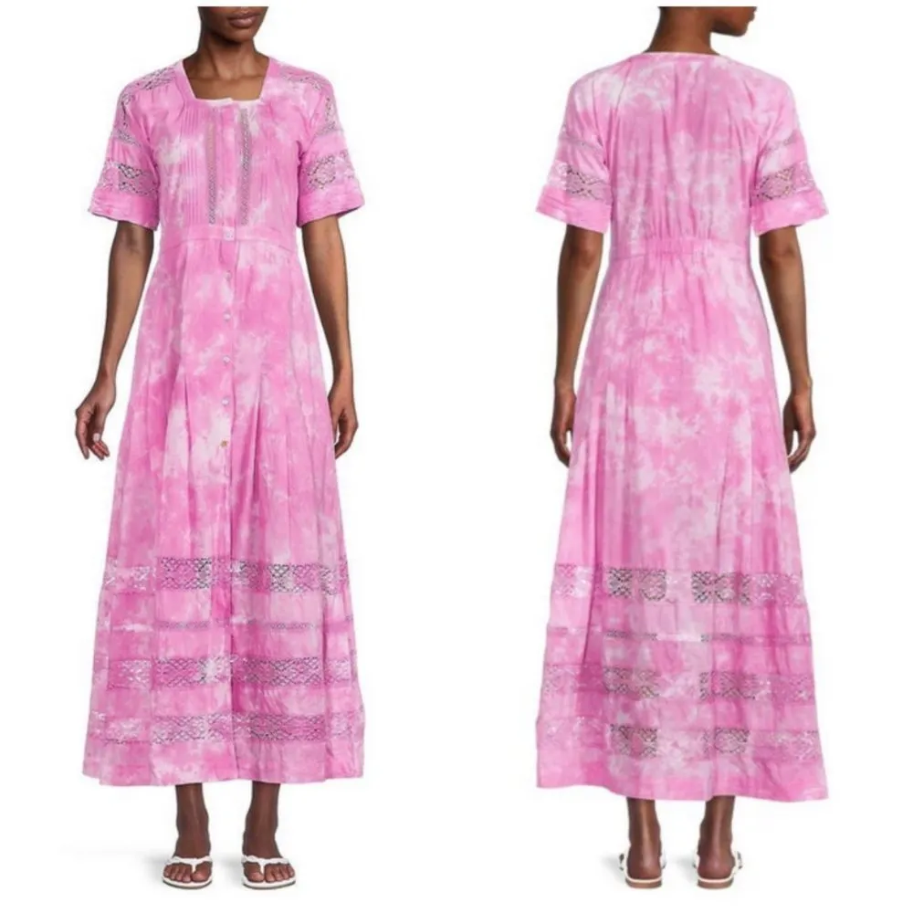 💕LOVESHACKFANCY💕 Edie Midi Dress ~ Begonia Hand Dye Medium M NWT - Image 6