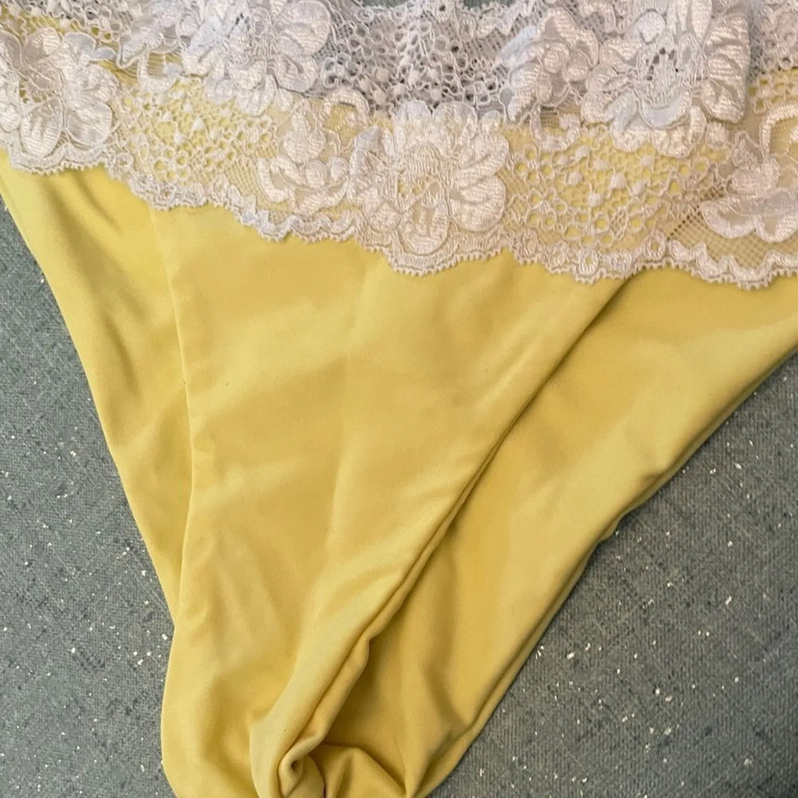 Beach Bunny Lady Lace Bikini Bottom Yellow‎ - Image 6