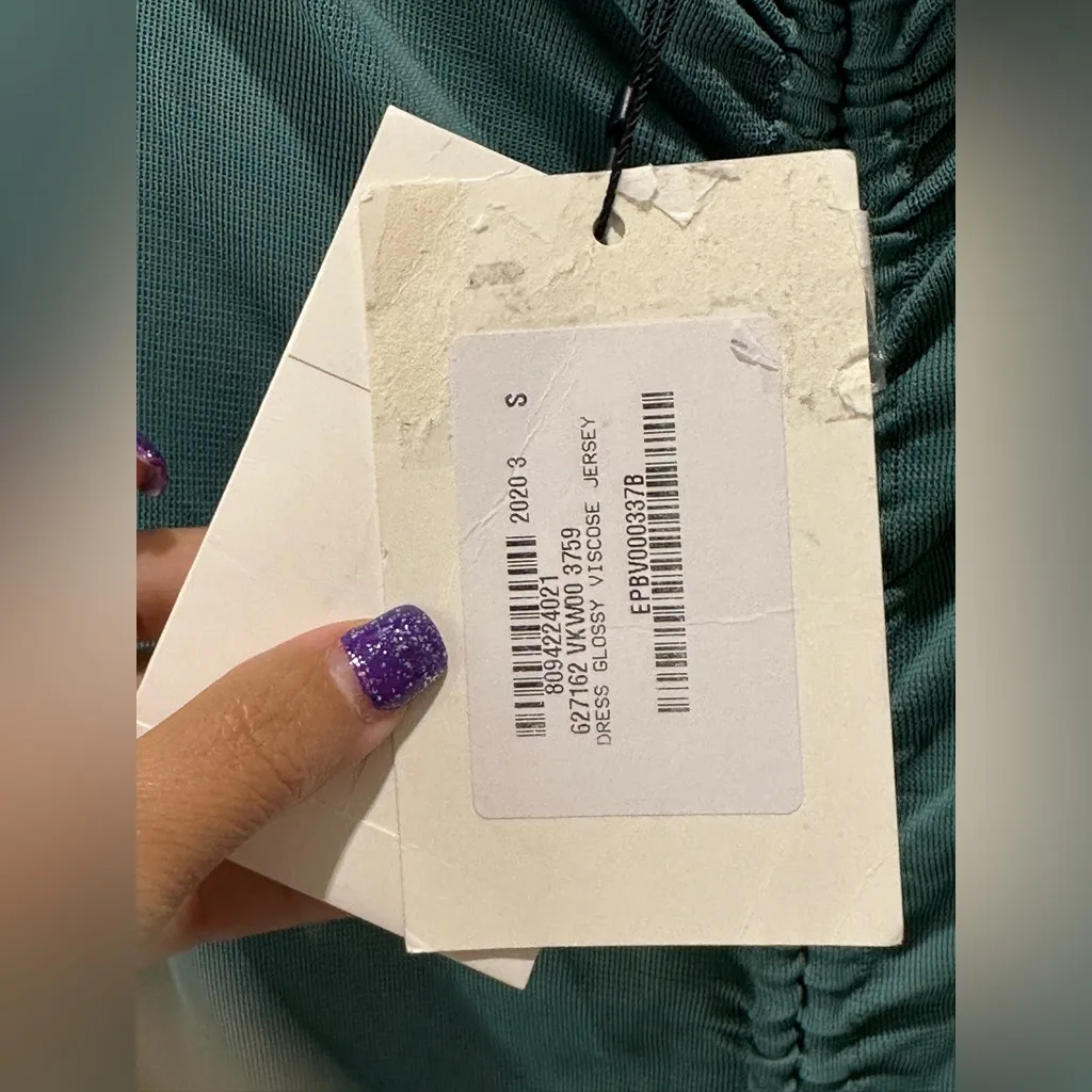 NWT Authentic Bottega Veneta Mini Dress Emerald Green in S - Image 6