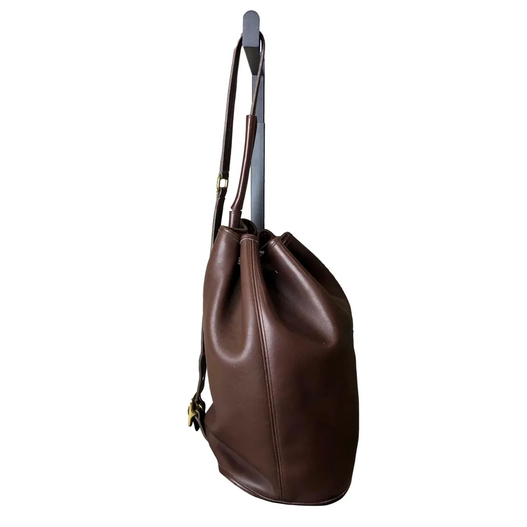 Vintage COACH Mahogany Glove Tanned Leather Sling Backpack Shoulder Bag 9929 - Image 12