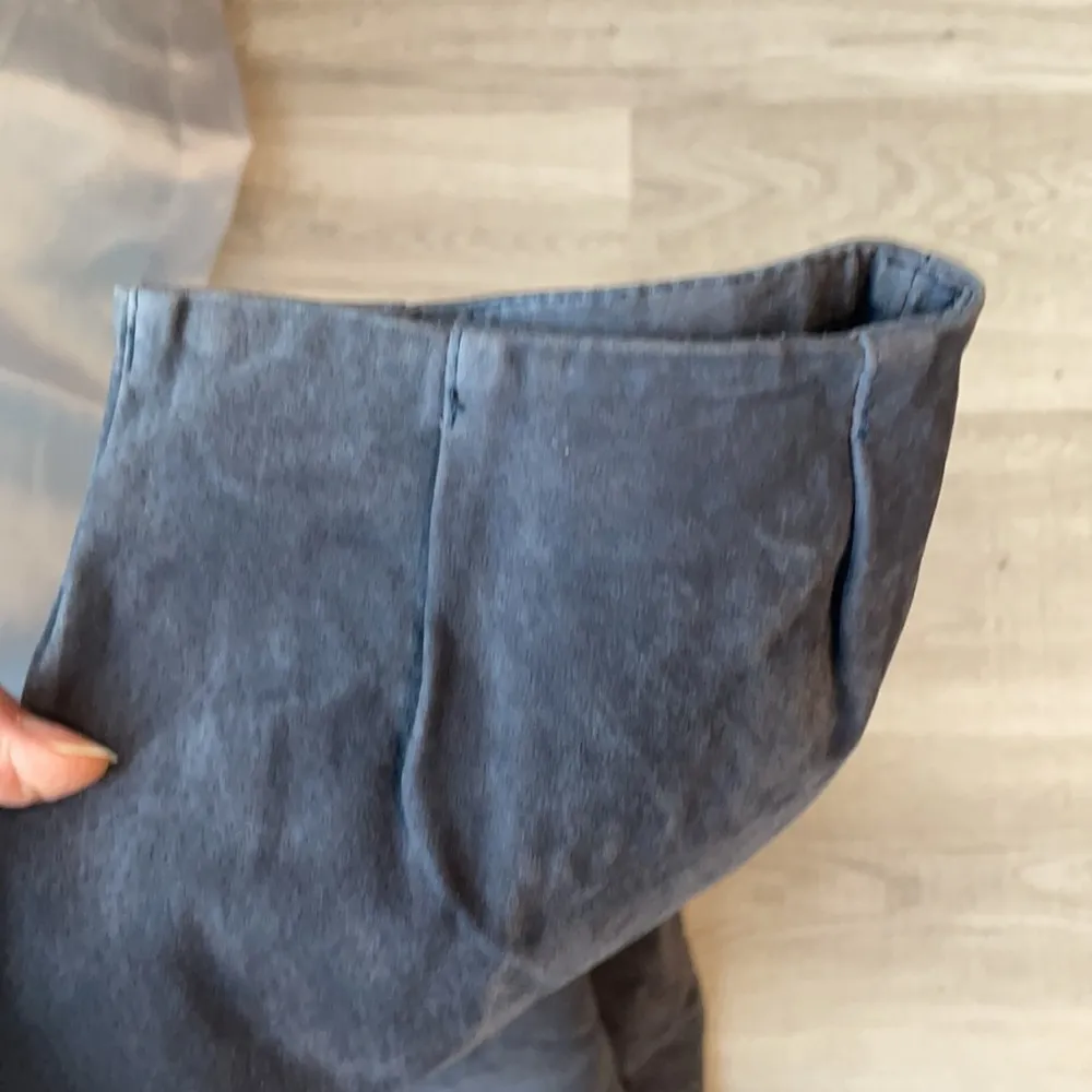 GF by Geren Ford Blue/Gray Leather Suede Snap Buttons Jacket Size Large - Image 10