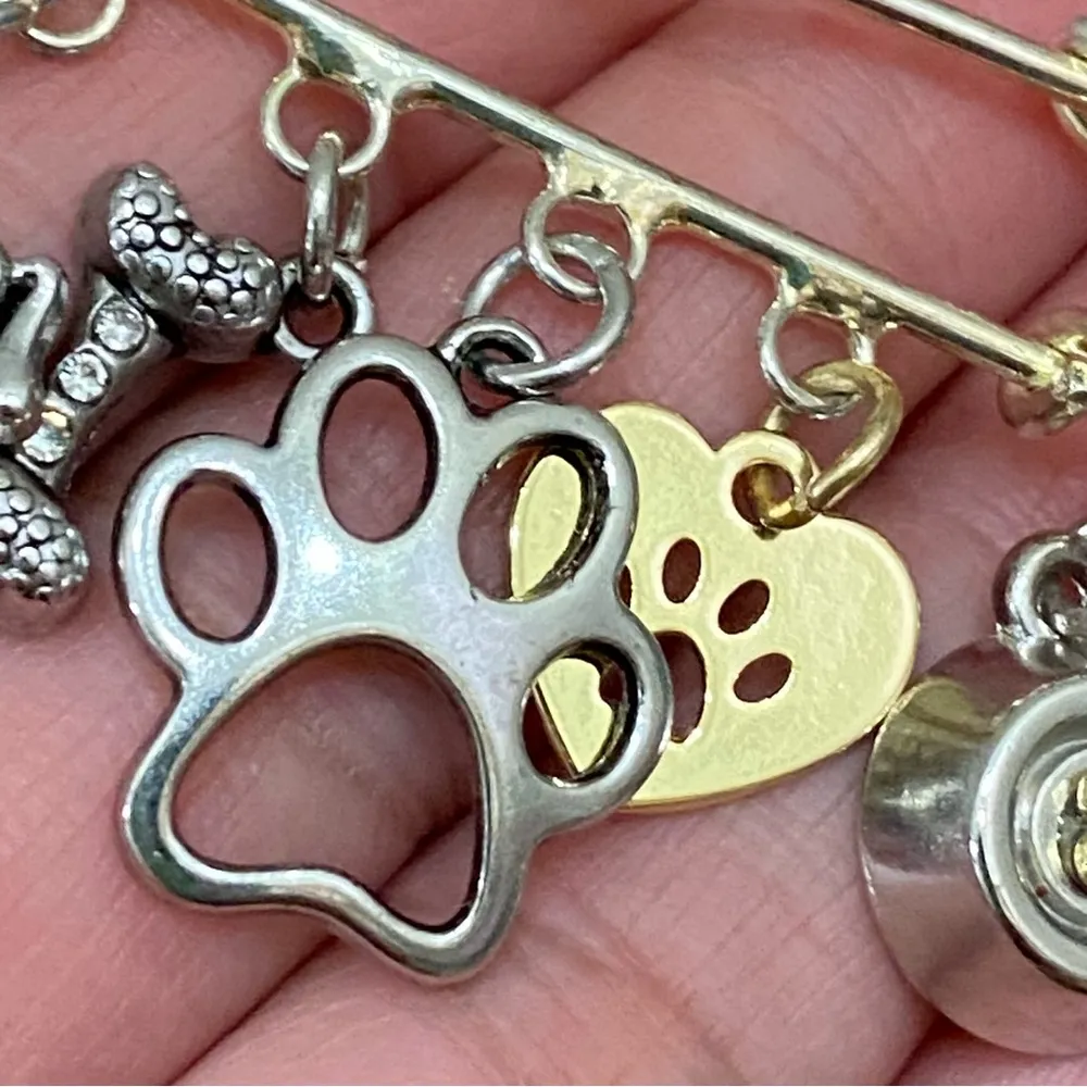 I Love My Dog Safety Pin 2 - Image 5