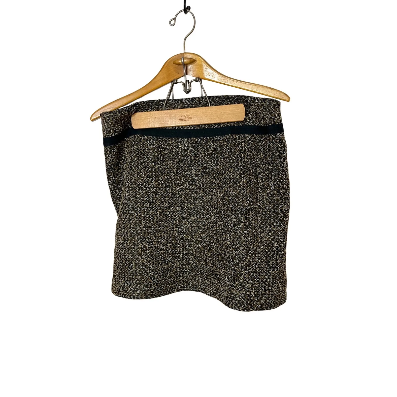 Lapis Women's Tweed Jacket and Skirt Set Size L Brown Black Textured Size L - Image 7