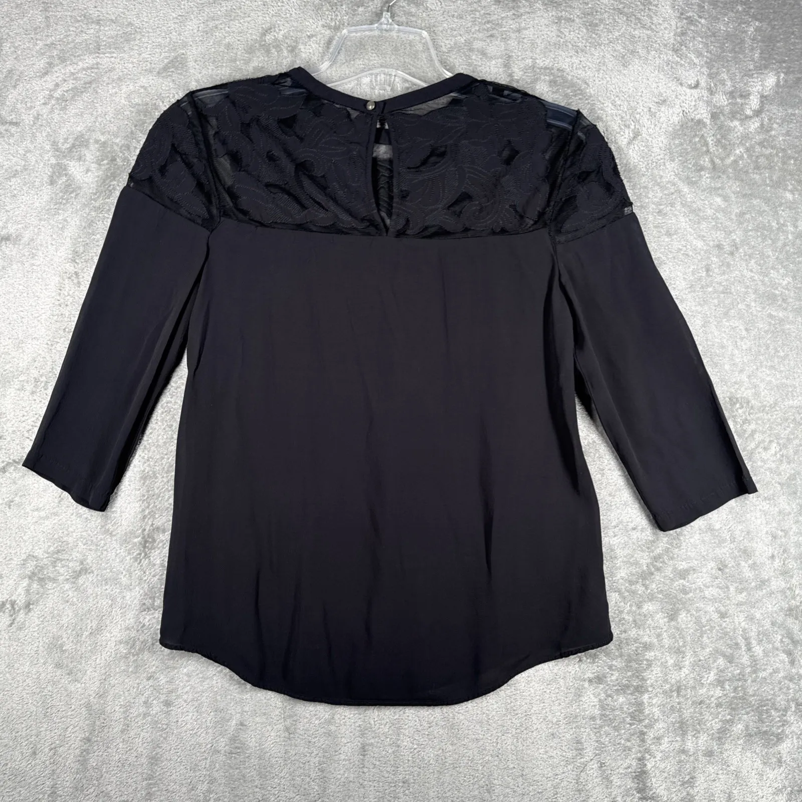 Anthropologie Vanessa‎ Virginia Shirt Womens 6 Black Gothic Neutral Minimalist - Image 3