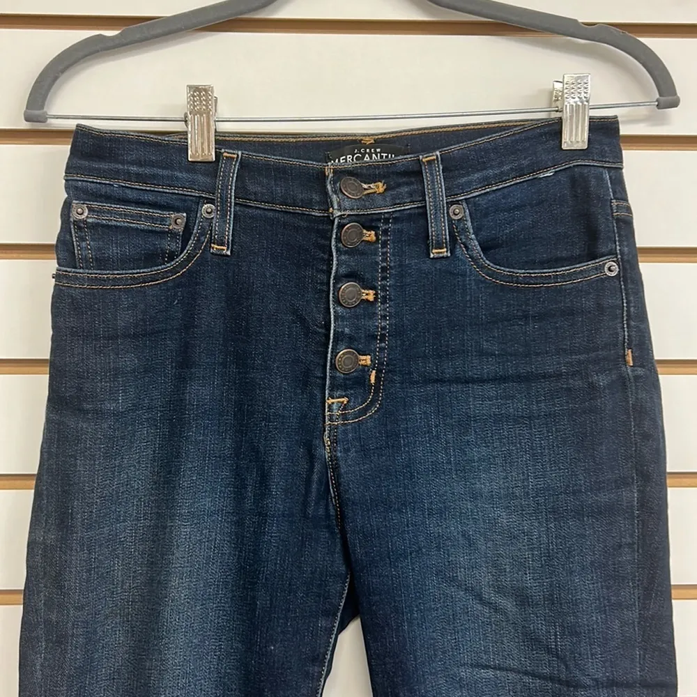 Mercantile by J. Crew Button Fly Dark Wash Jeans - Image 2