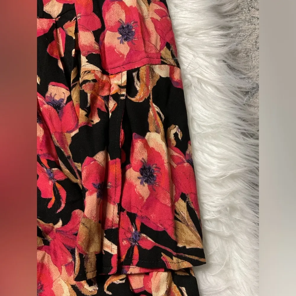 Womens Patterned Peasant Dress - Image 3