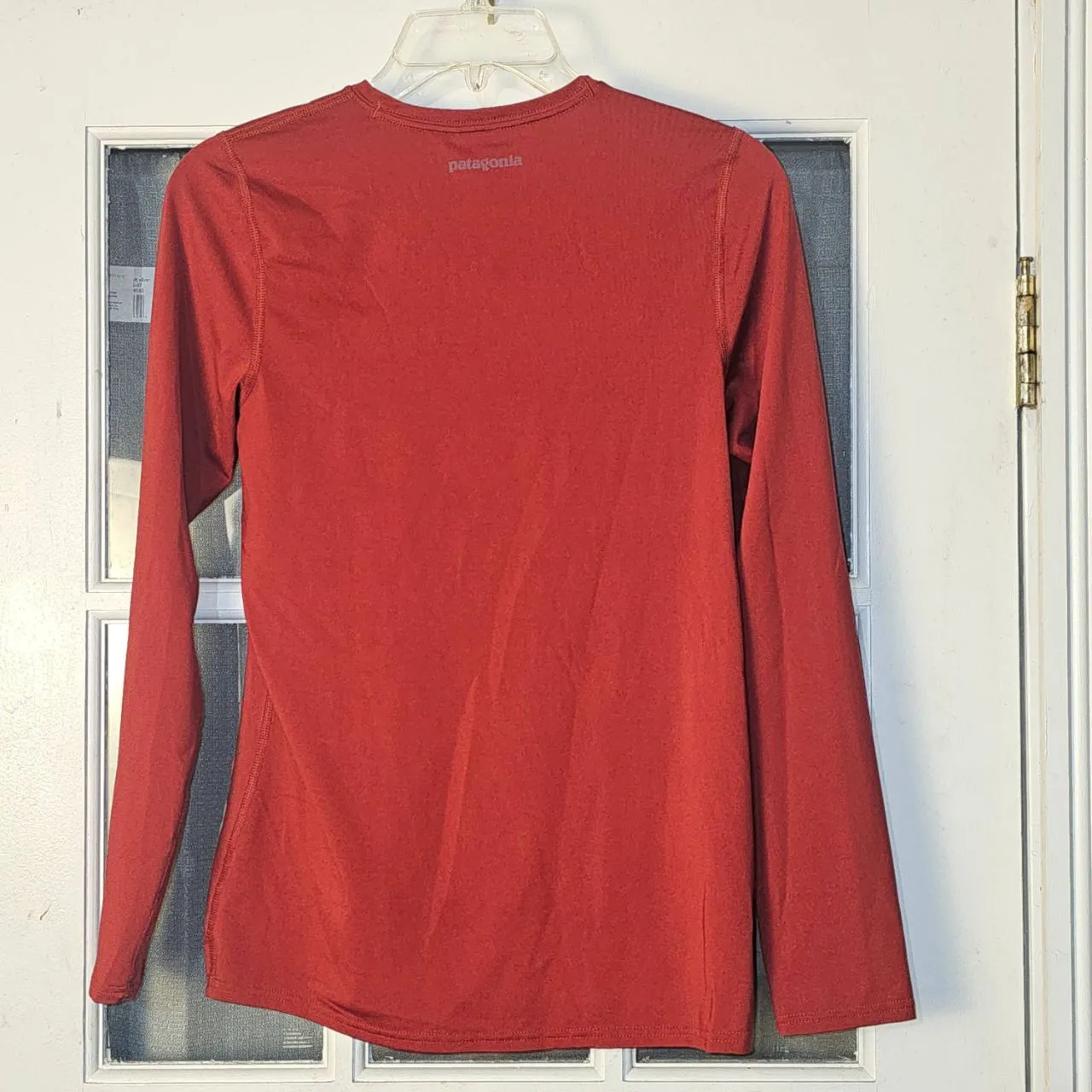 Patagonia Womens Red Long‎ Sleeve Shirt Top Small - Image 2