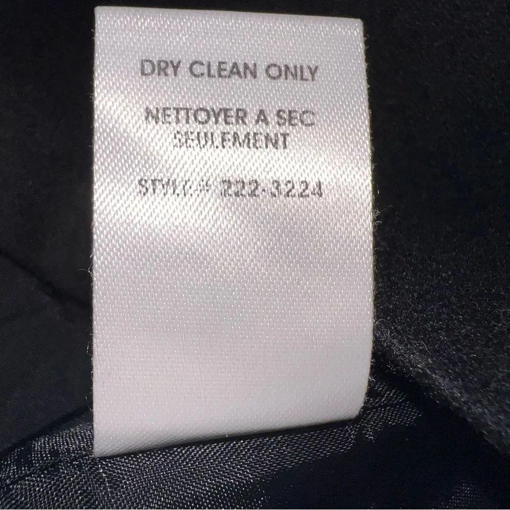 Nanette Lapore Black Wool Blend Mini Skirt w/Ruched Waistband/Pleated Front-Sz 4 - Image 10