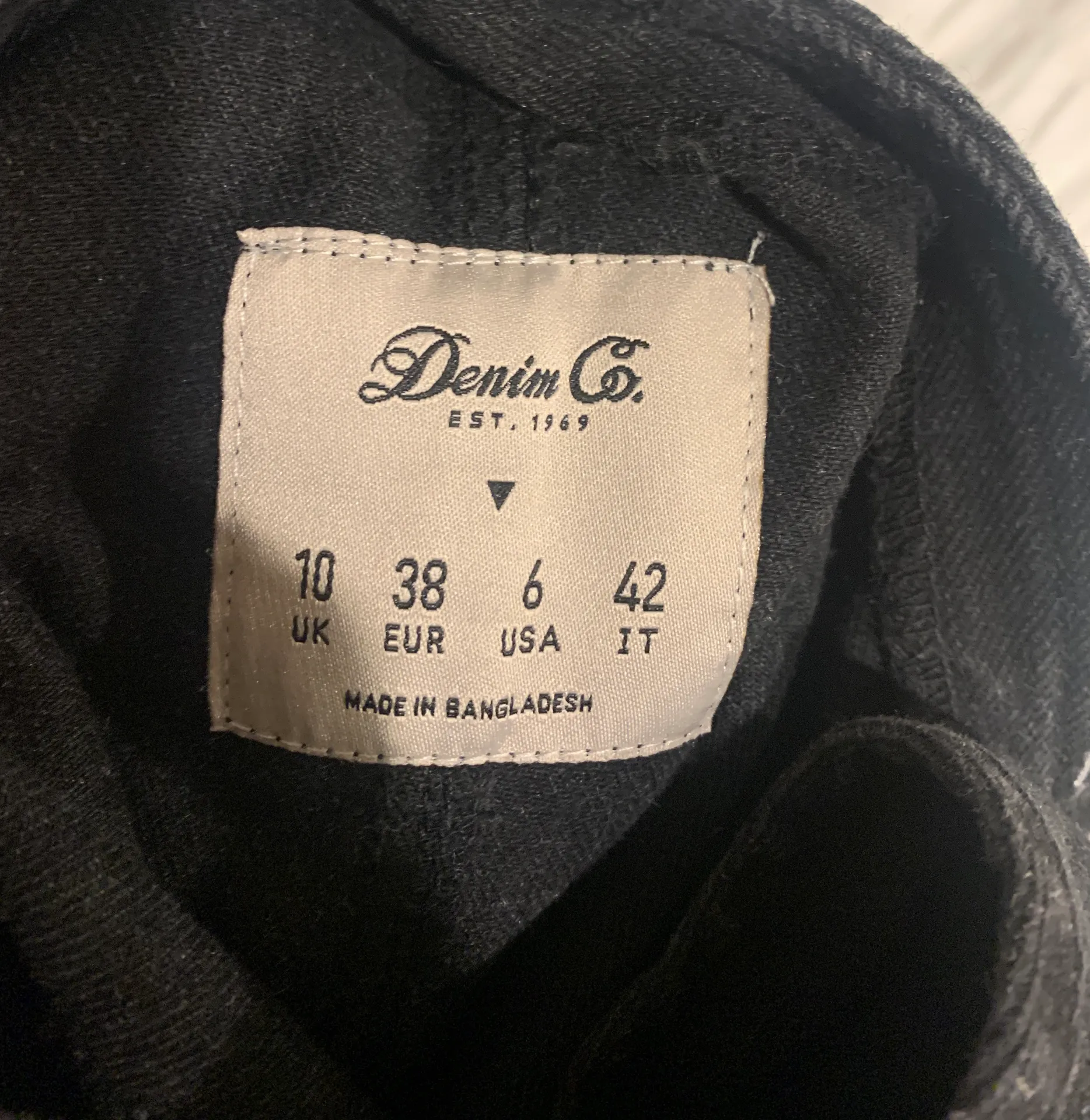 Denim Overall Dress Black Size 6 - Image 4