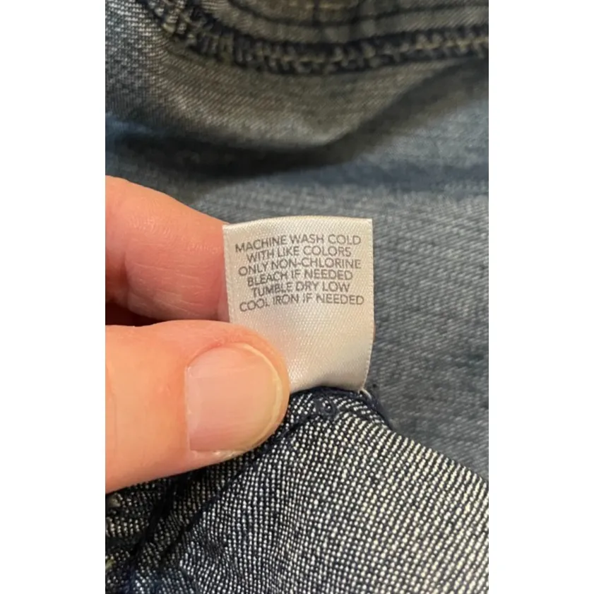 Christopher‎ Banks Womens XL Denim Jacket Pockets Preppy Western Classic Outdoor - Image 6