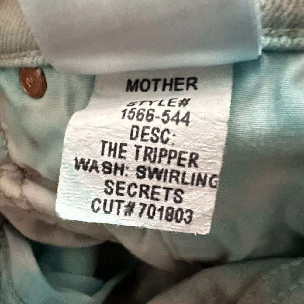 Mother Superior The Tripper Tye Dye Jeans 24 Women’s Swirling Secrets 1566 - Image 8