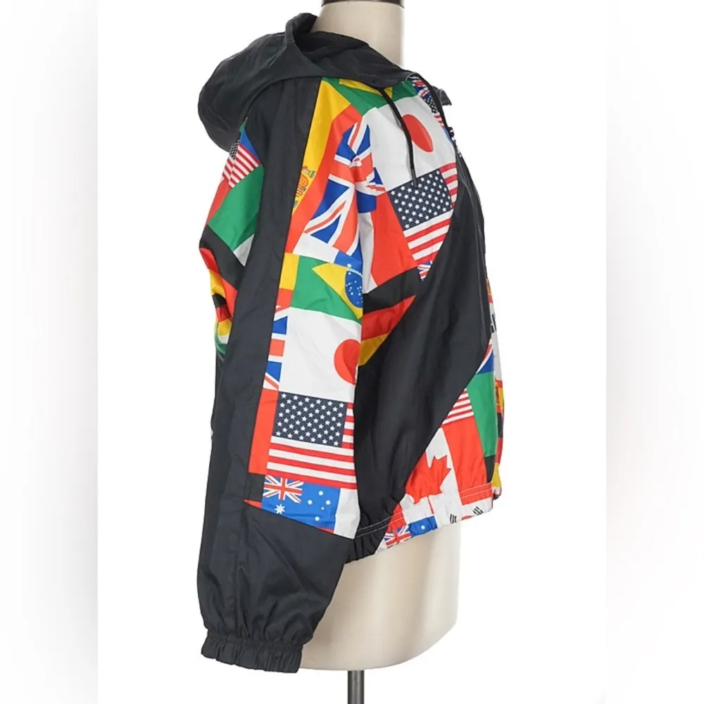 Nike World Flags Track Jacket Zip-Up Olympics Multicolor Colorful Size Medium - Image 3