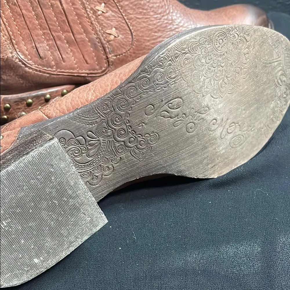 Naughty Monkey  Brown Ankle Boots with Textured Leather - Image 6