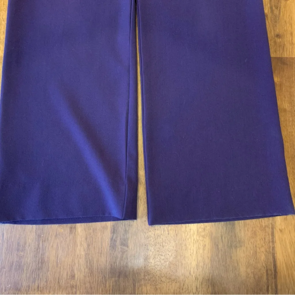 Worthington pants 10 Deep Purple Modern Fit Trousers with Zipper Pockets - Image 2