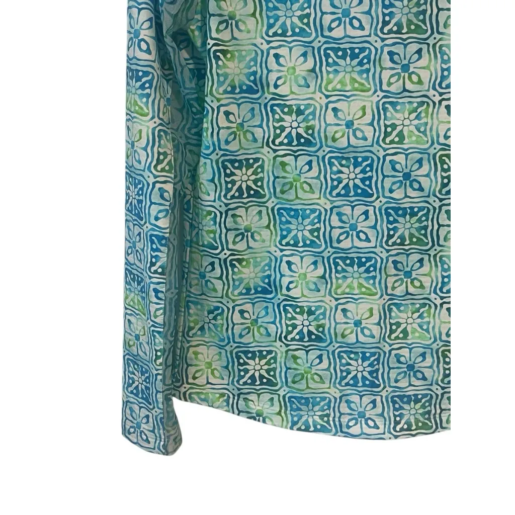 Ibkul Quarter Zip Shirt Womens Size XS Aqua Golf Activewear Long Sleeve UV NWT - Image 4