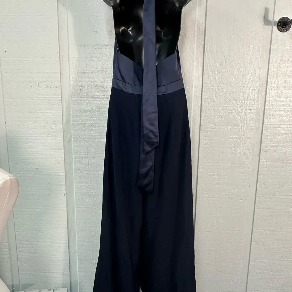 After Six Women’s Navy  Haltertop Pantsuit Size Small NW… - Image 7