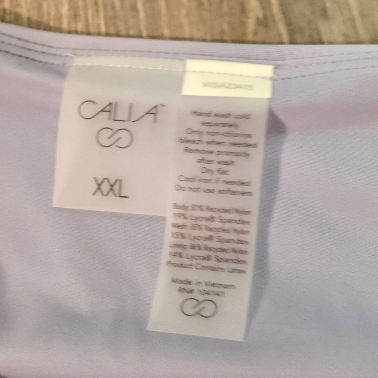 Calia Pero Dusk Mid Rise Shirred V Front Swim Bottoms Size XXL Purple - Image 4