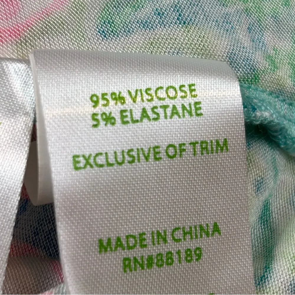 Lilly Pulitzer Ruffled Knit Pajama Top Button Up “Swizzle In” - Size XS - Image 9