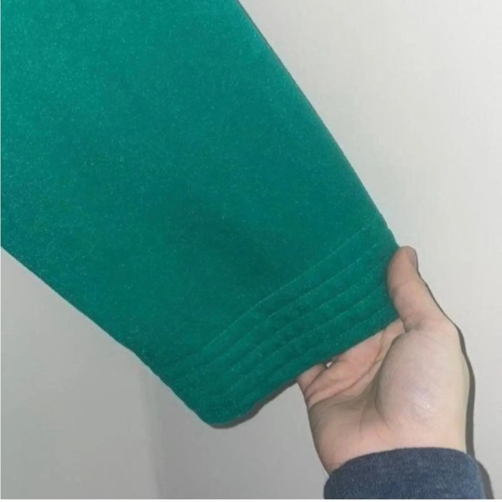 Vintage green shadow line Maxi zip up loungewear robe dressing gown Size M - Image 3