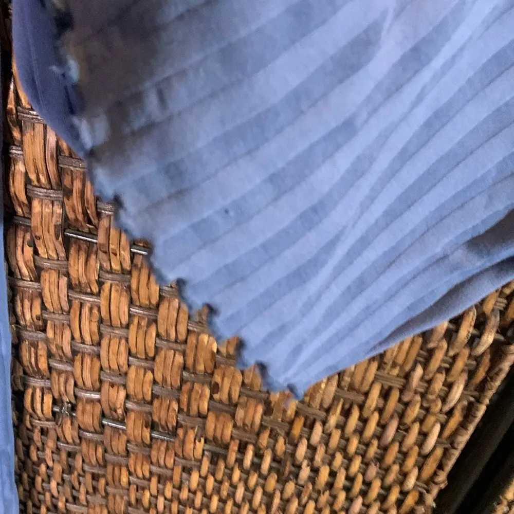 Offline by Aerie Blue Ribbed Flared Pants Size XS Short - Image 4