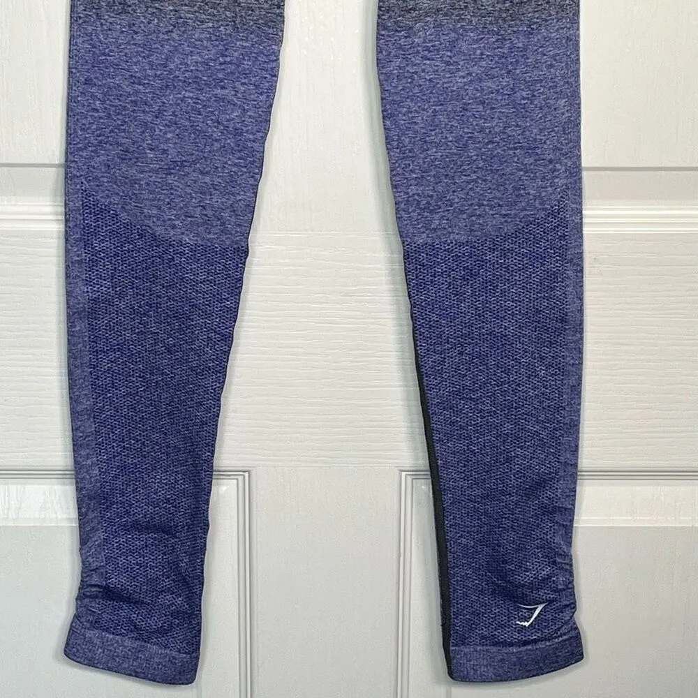 Gymshark Adapt Ombre Seamless Leggings Gray Purple Sz S or M - Image 4