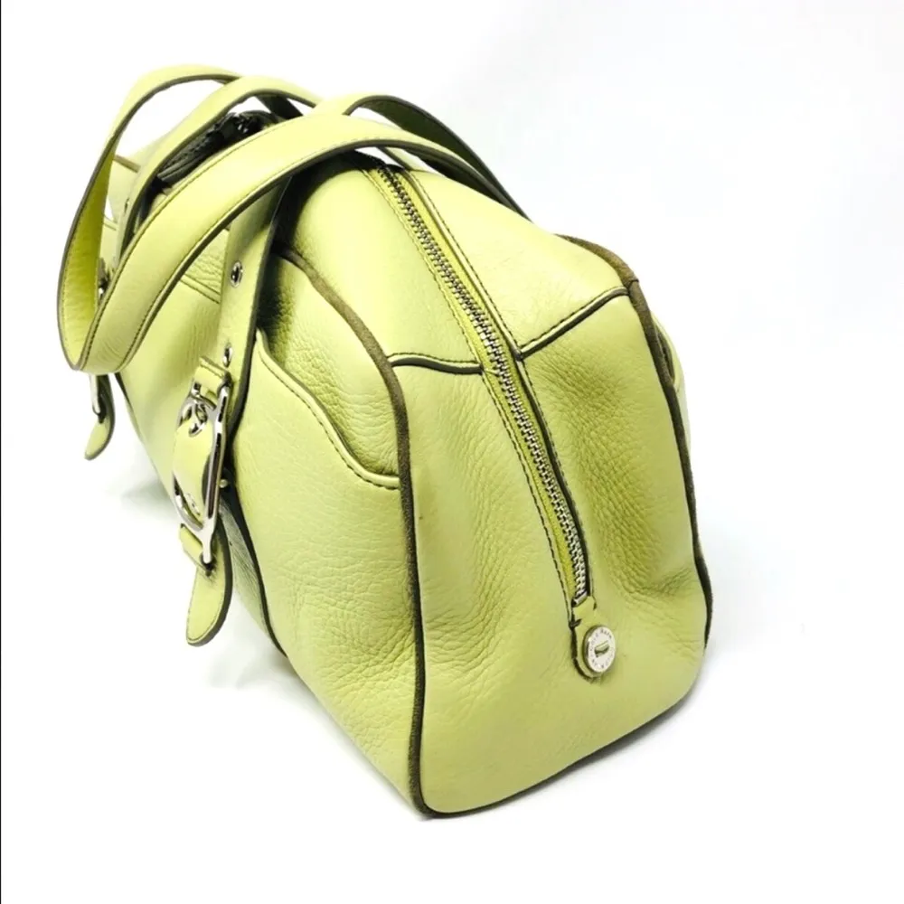 COLE HAAN green leather purse - Image 3