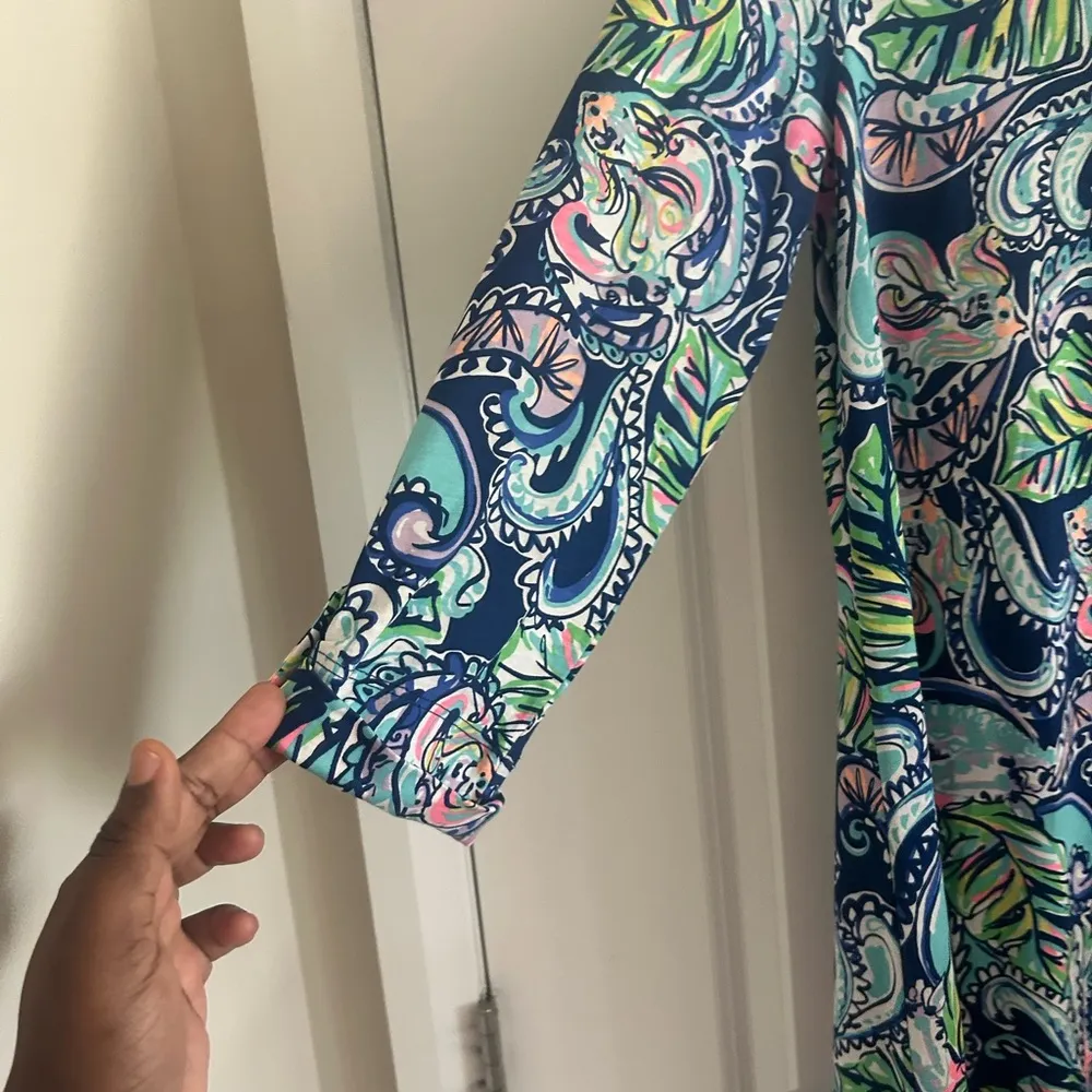 Lilly Pulitzer Vibrant Paisley Cotton Top - Image 2
