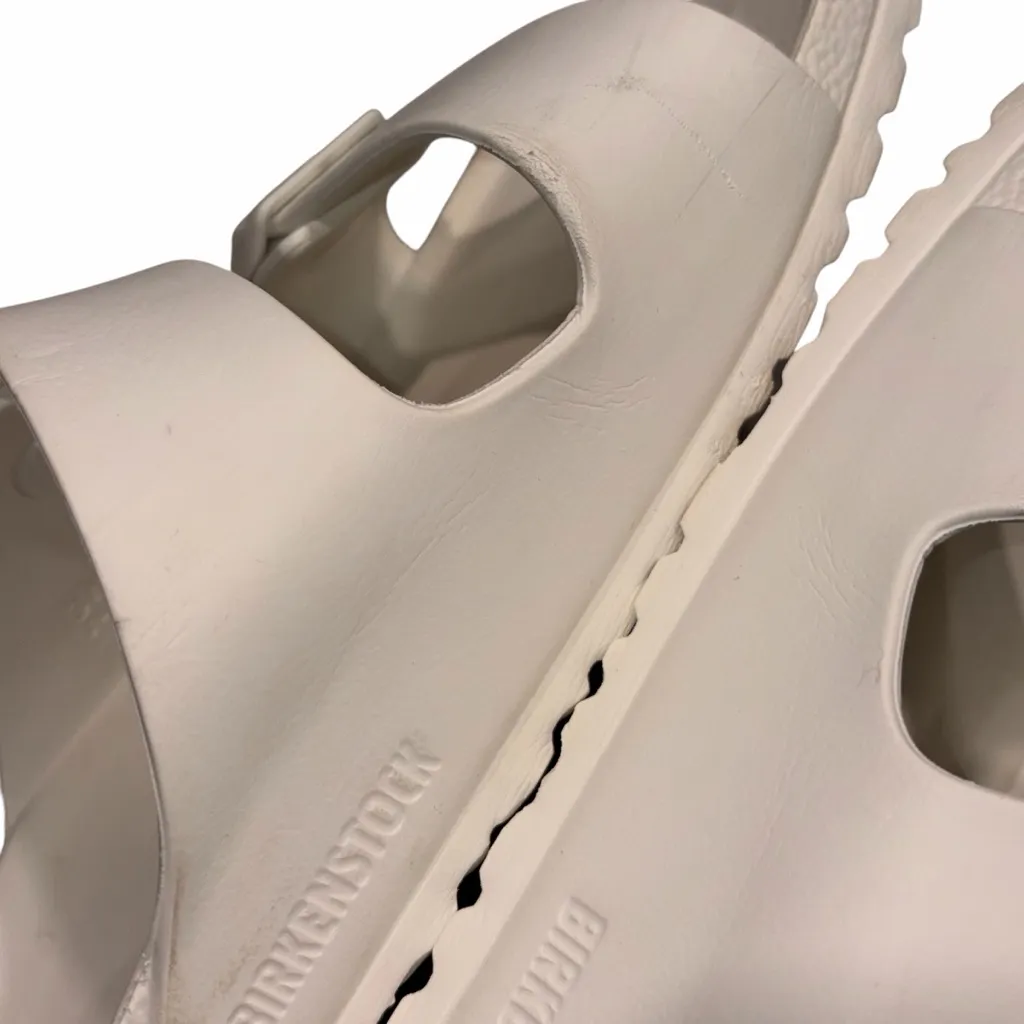 Birkenstock Arizona Eggshell White EVA Plastic Sandals Slides Shoes size 38  7 - Image 9