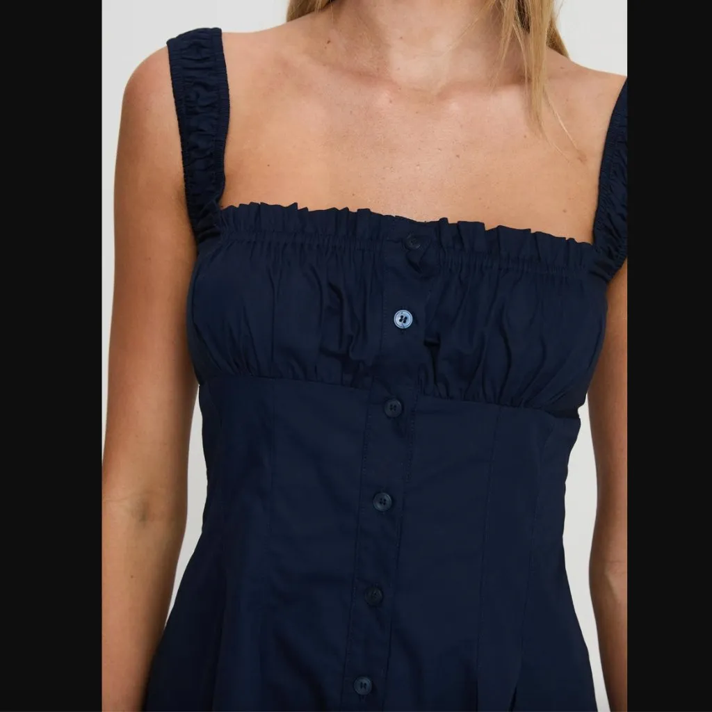 Princess Polly Wait For You Navy Blue Mini Dress 6 NWT - Image 5