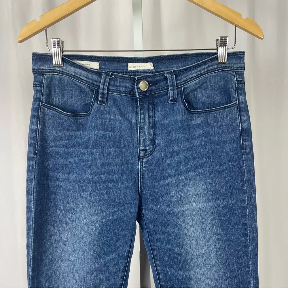 Silence + Noise Size 29 High Rise Flare Jeans Medium Wash 60's 70's Hippie - Image 7