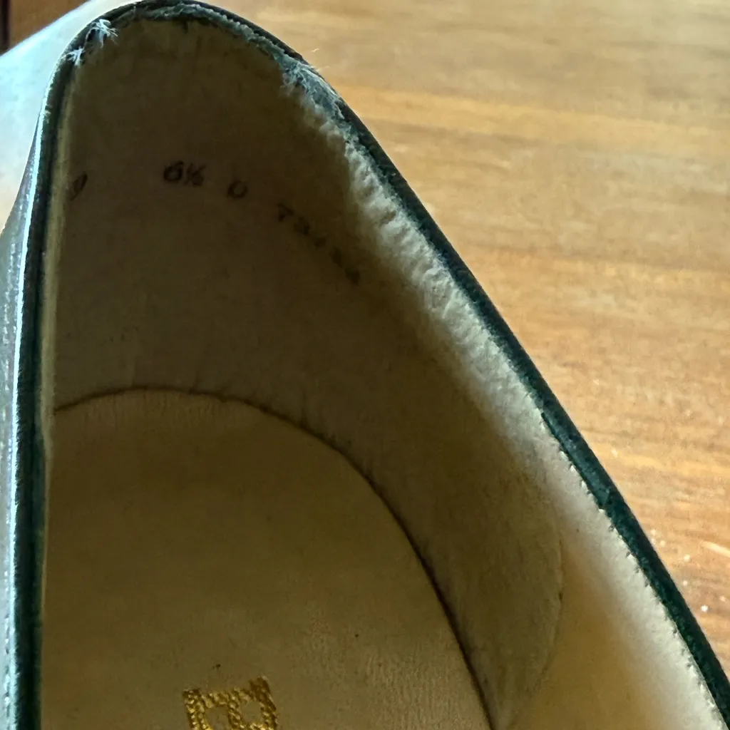 Bally vintage Women's Dark Green Leather Heels Size 6.5 - Image 5