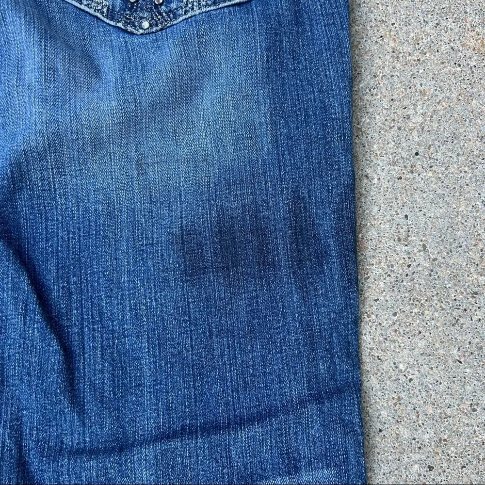 Wrangler rock 47 ultra low rise jeans embellished flap pocket 11x34 - Image 5