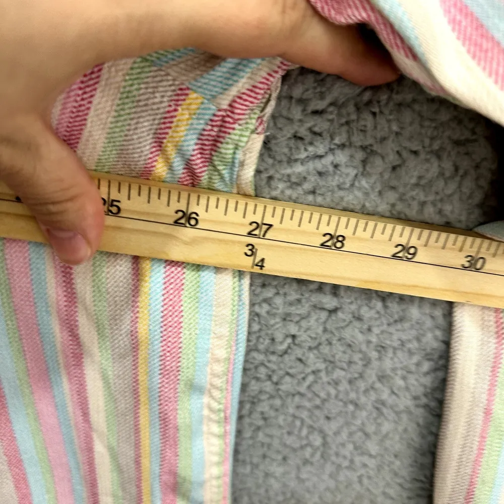 Torrid Button Shirt Women 2‎ Pastel Rainbow Stripe Soft Girl Y2K Preppy Casual - Image 4