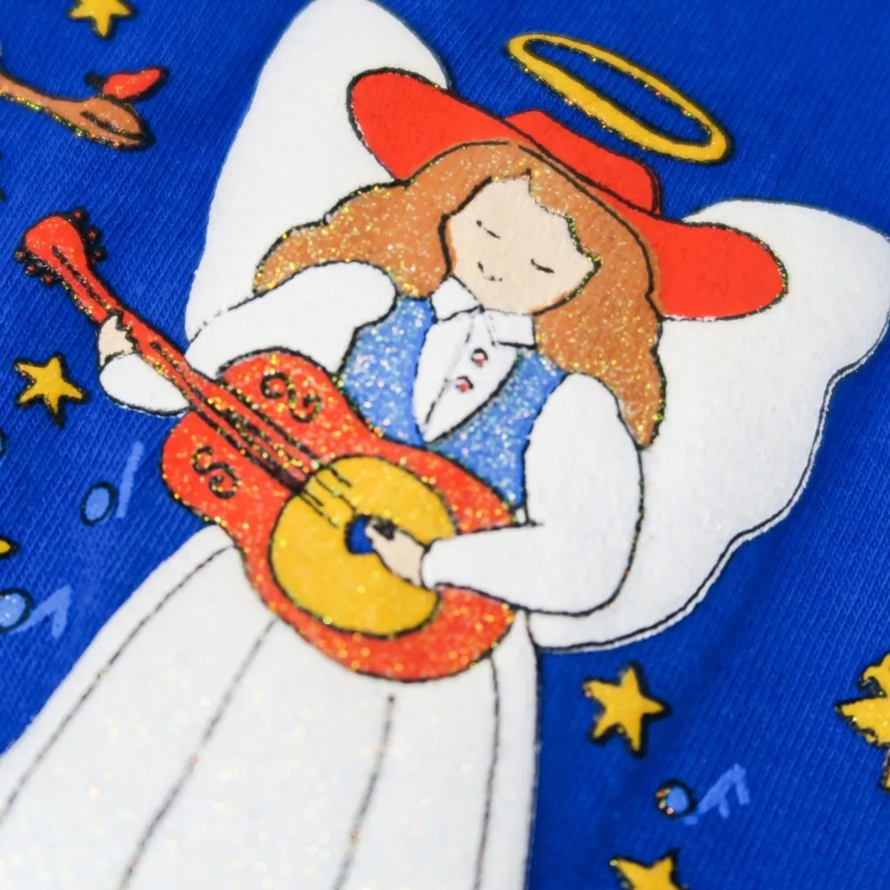 Vintage 90s Jerzees Western Blessings Angel Shirt - Image 7