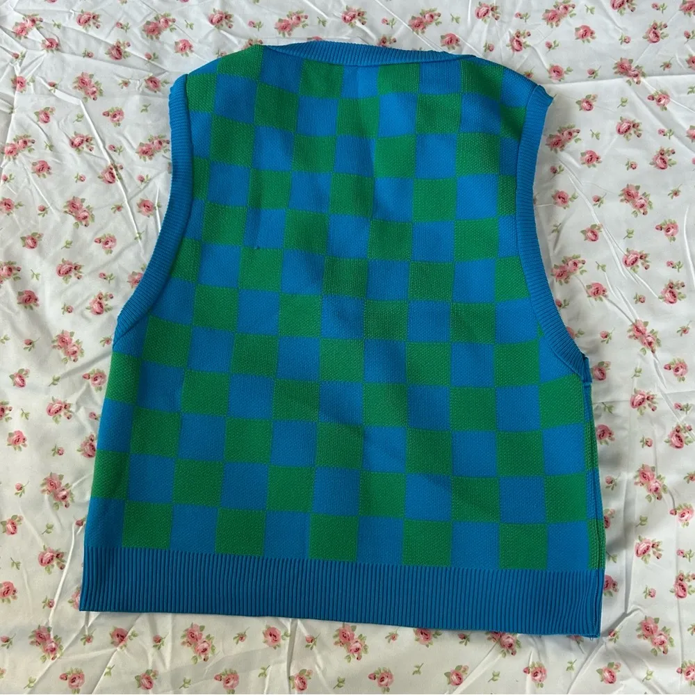 STRADIVARIUS checkered sweater vest - Image 3