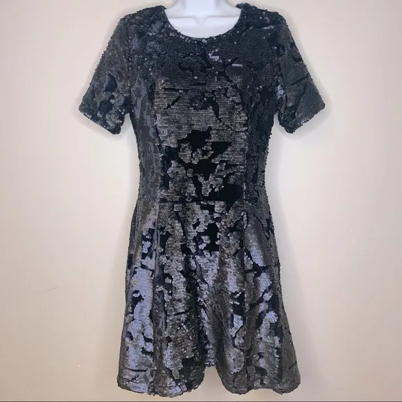 J.O.A. J‎ by Navy Blue Sequin Dress Size S - Image 2