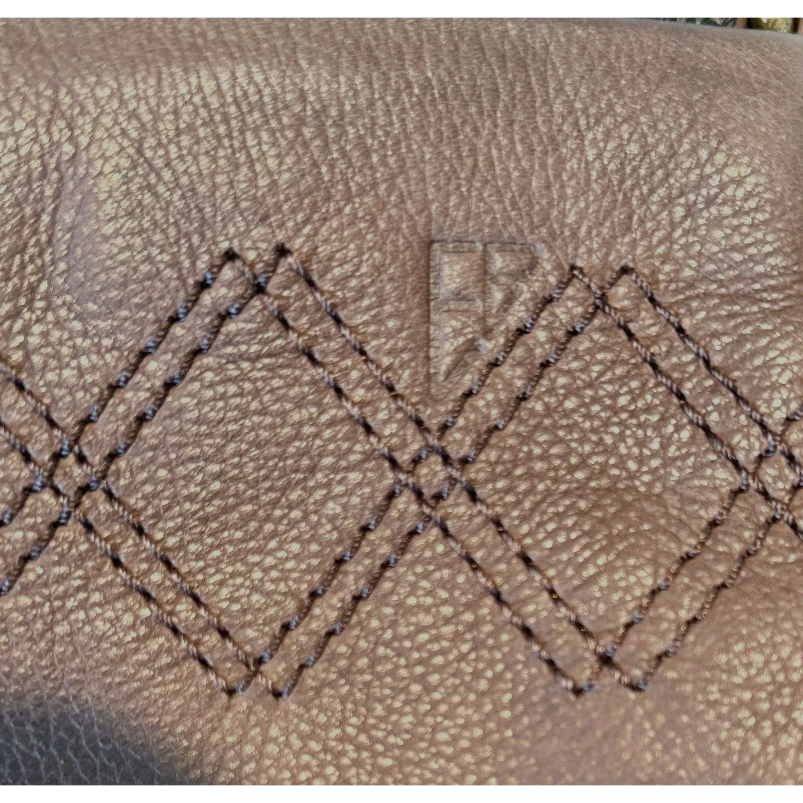 Vintage Eddie Bauer Brown Pebbled Leather Crossbody Shoulder Bag Travel Purse - Image 12