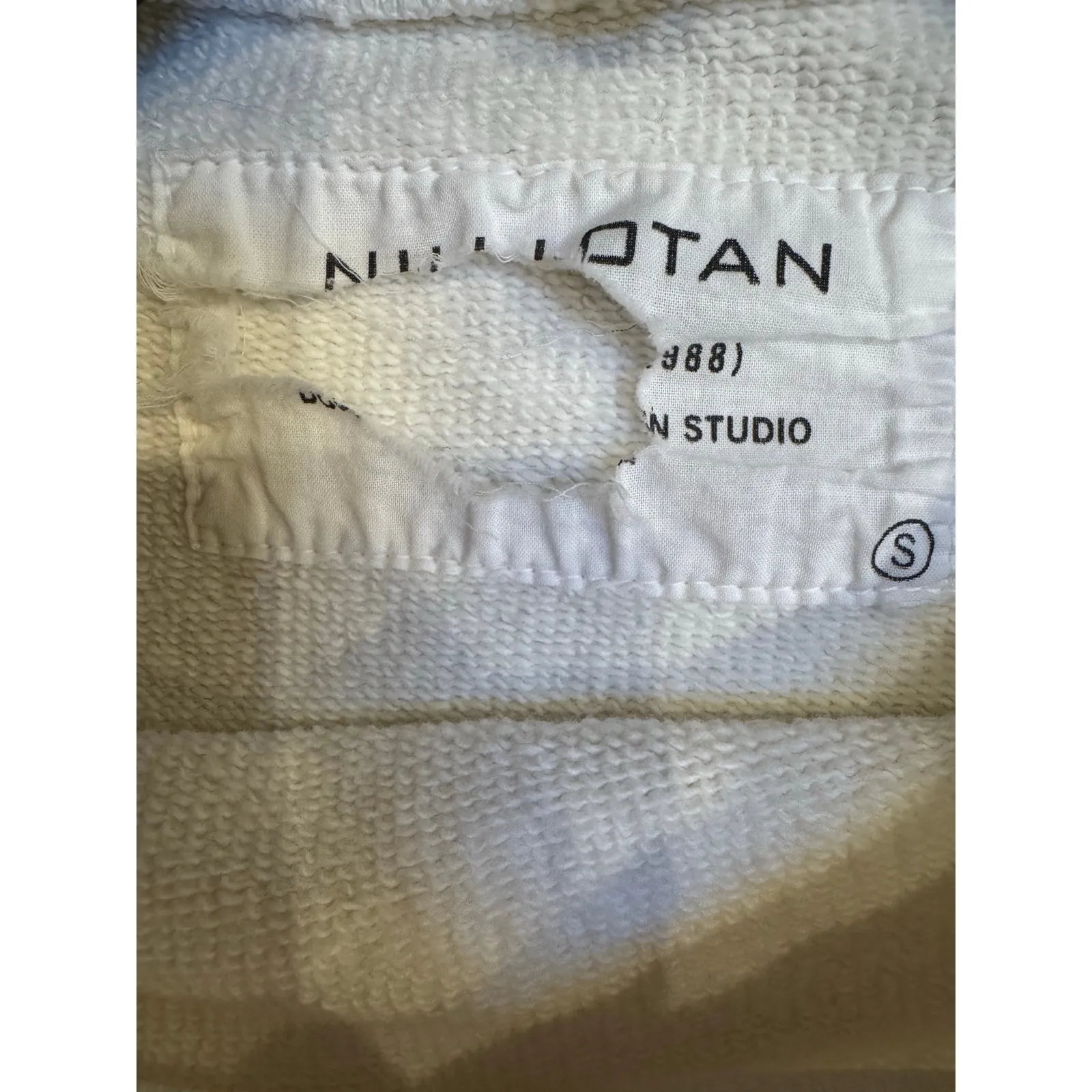 Nili Lotan Off White Basic Sweatshirt - Image 2