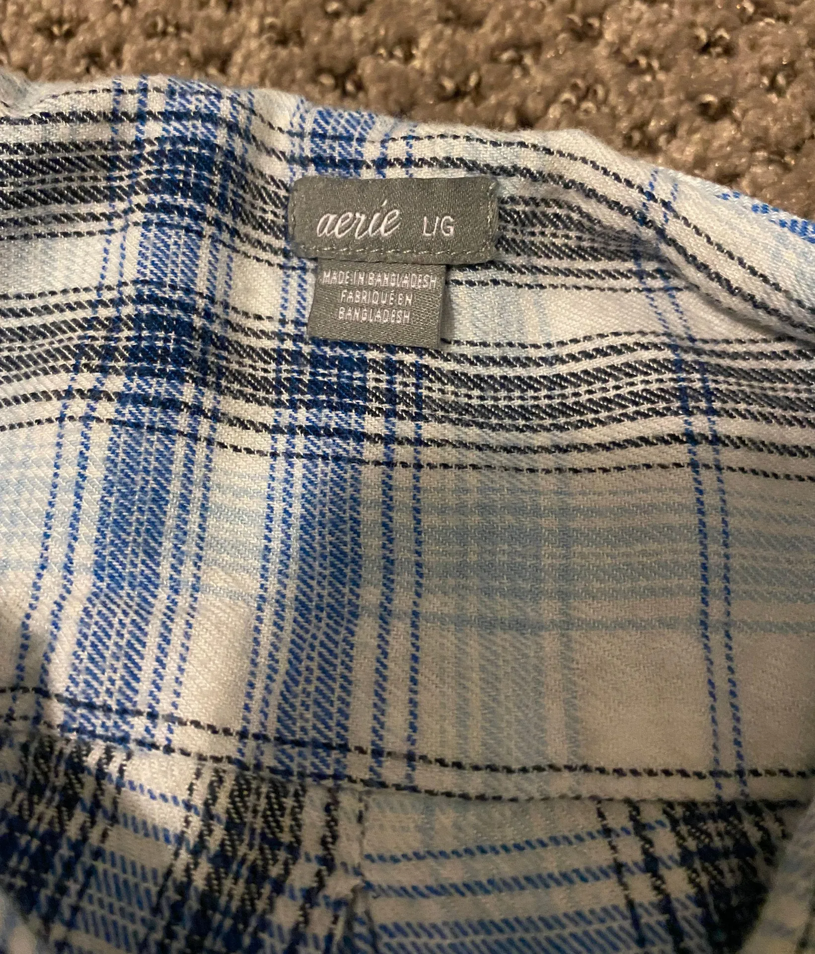 Hooded Plaid Button Down Shirt - Image 3