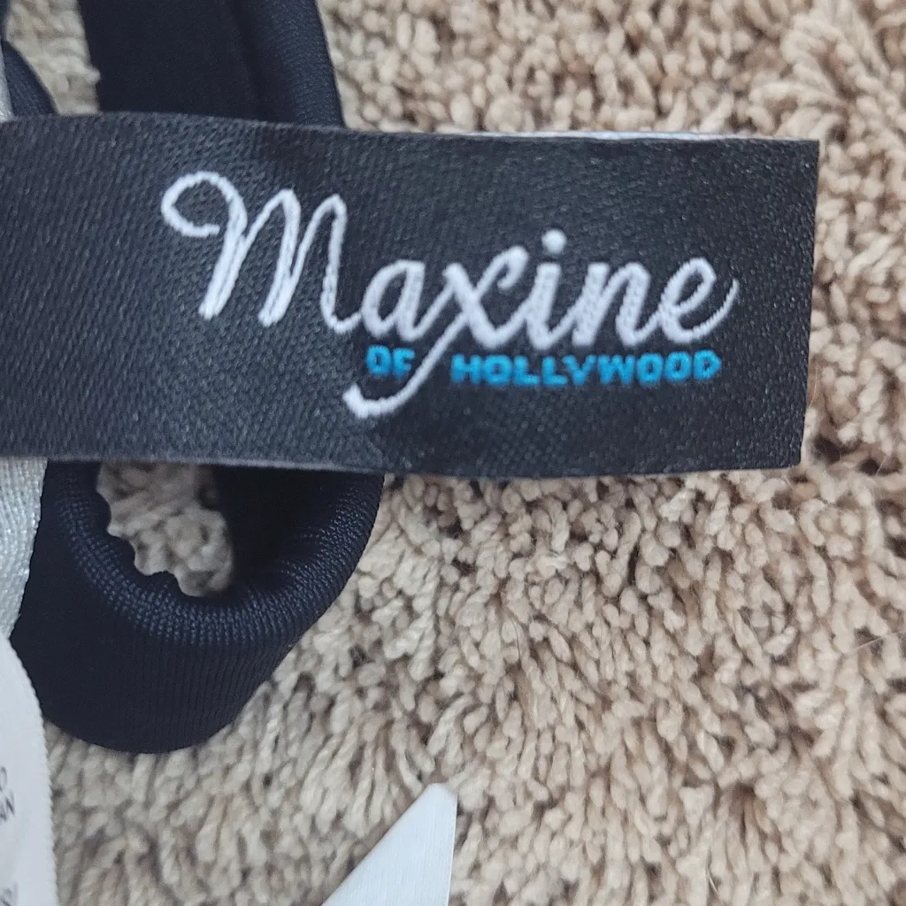 Maxine of Hollywood Blue and Black Swimsuit . Size 10. - Image 5
